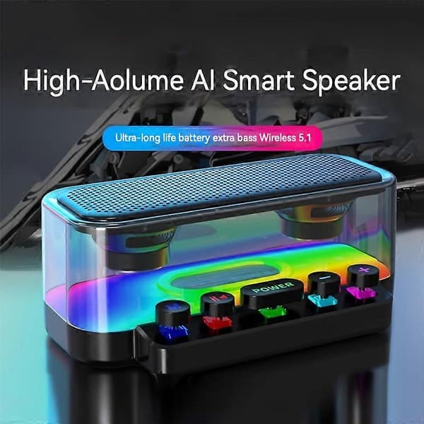 Bluetooth-högtalare tung bas pianotangenter spel ingen fördröjning subwoofer mini universellt headset black