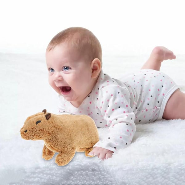 30cm Plysj Capybara Leke - Myk, Høy Simulering, Fylt med PP Bomull