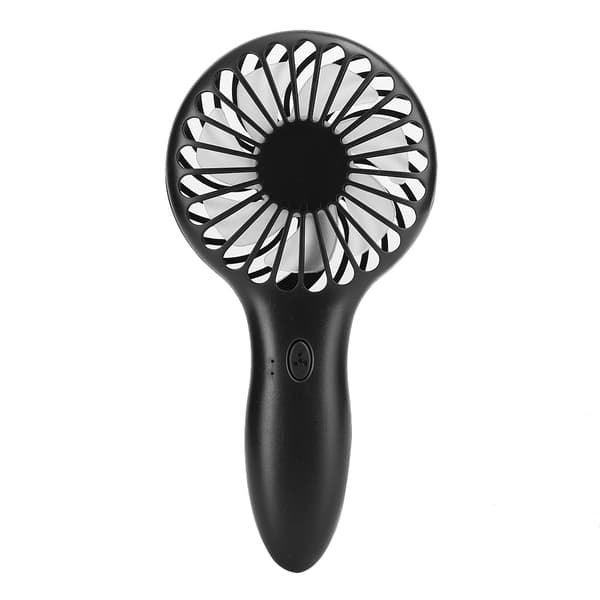 Bærbar Sort 3-Hastigheds Håndholdt Mini Ventilator til Hjemmekontor Køling