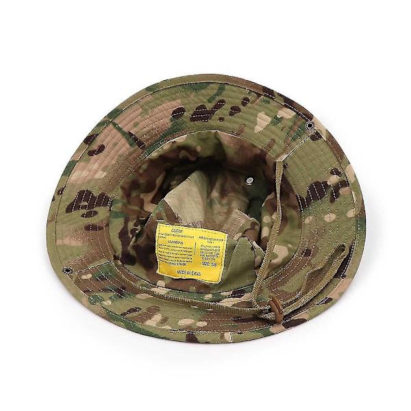 Hatt Jakt Fiske Utomhus Camouflage Cap Bred Brätte Militär