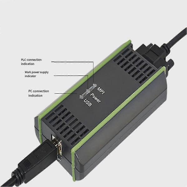 6ES7 972-0CB20-0XA0 Programmeringskabel USB-MPI til Siemens S7 200/300/400 PLC USB til MPI/DP/PPI PC-adapter RS485 0CB20 3m Svart