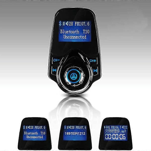 bil bluetooth FM, biltilbehør trådløs bilstereo-adapter med USB-port, bil bluetooth-spiller