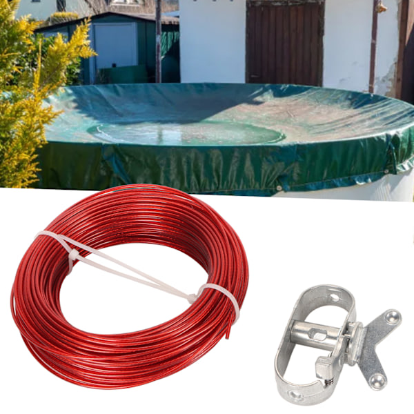 150 fot Rustfri Aluminium Vinsjkabel for Bassengtrekk over Bakken