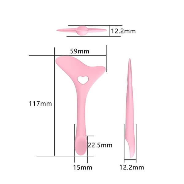 【DT】Eyeliner Stencils, Winged Eyeliner Tool, Mascara Shield, Multifunctional Silicone Eyeshadow Applicators, Perfect for Beg