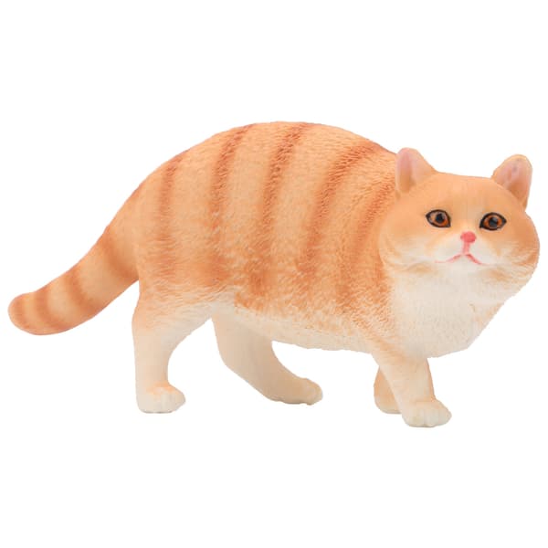 Orange Kat Model Legetøj Simulation Skrivebordsdekoration Ornament Gave