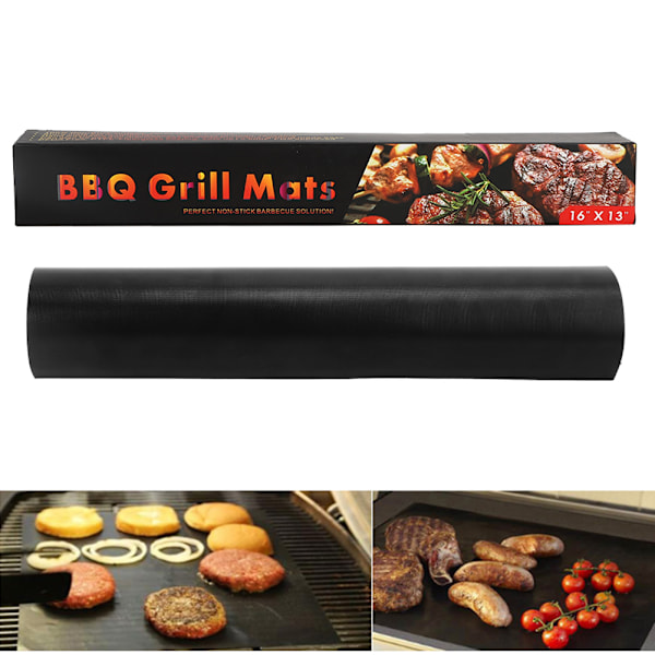 Sett med 5 gjenbrukbare grillmatter - Ideell for grilling hjemme og utendørs