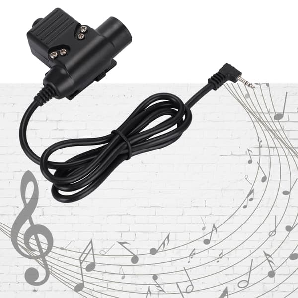 PTT-kabel med hull, multifunksjonell 2,5 mm, kompatibel walkie-talkie