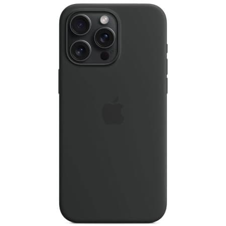 iPhone 15 Pro Max Silikon MagSafe-kompatibelt fodral Black