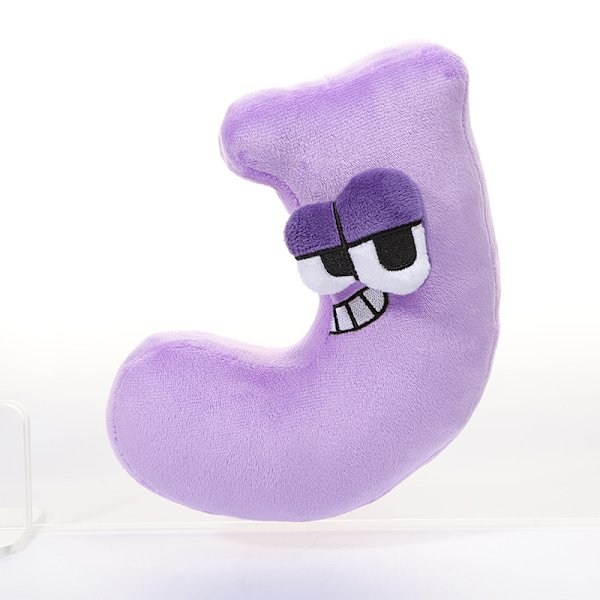 20 cm Alphabet Lore plysch kudde docka LetterJ