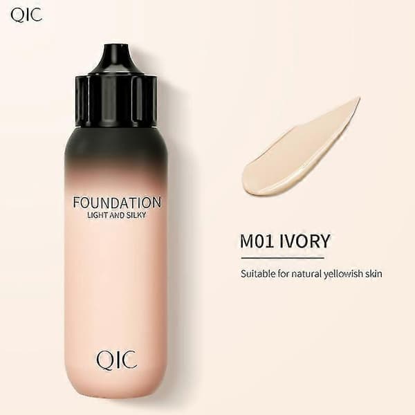 Let Silkeagtig Flydende Foundation Makeup Isolation Fugtgivende Dækker Mørke Rande Co[dt]