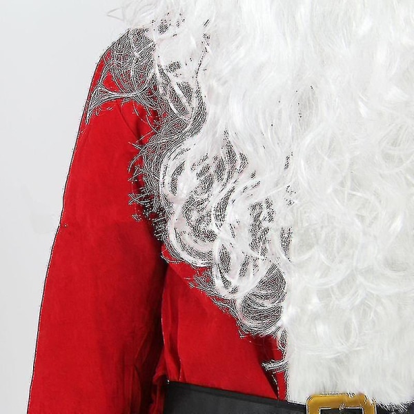 Jultomtekostym juldräkt män kvinnor vuxen 10-delad set XL