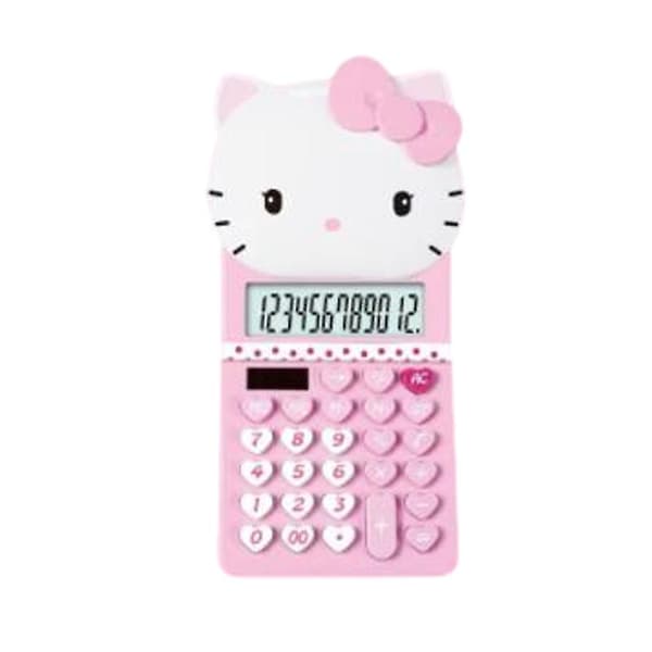 Kompakt Sanrio Lommeregner 12-cifret LCD-display