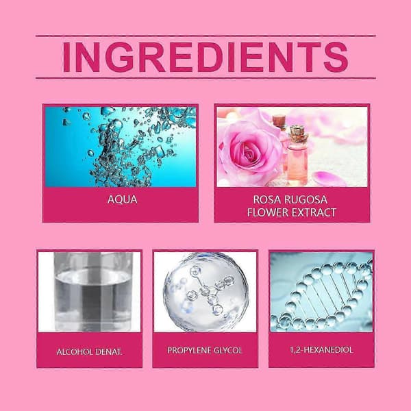 Rose Light Parfume til Kvinder - Langtidsholdbar, Frisk, Elegant 15ml Gave