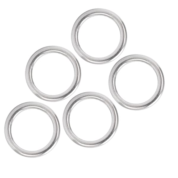 5 stk rustfritt stål O-ring Marine Grade Rund Ring for Seiling Dykkerveske 4x20 mm