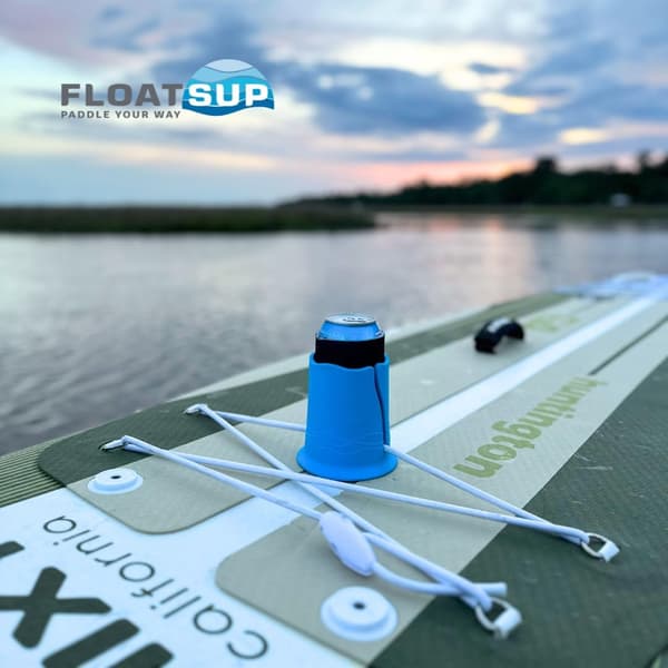 Kopholder til paddleboard, tilbehør til stand-up paddleboard, drikkevareholder egnet til kopper/flasker/drikkevarer (blå)