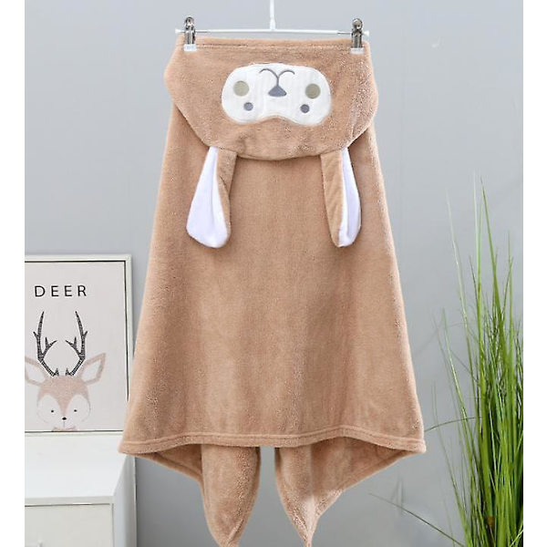 Badhandduk för barn Super Mjuk Hooded Handduk Super Absorbent