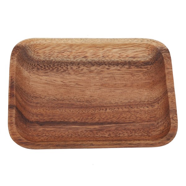 Elegant Træserveringsfad til Sushi, Snacks, Salater og Desserter - 16,5 x 12,5 x 2 cm til Hjem og Restaurantbrug