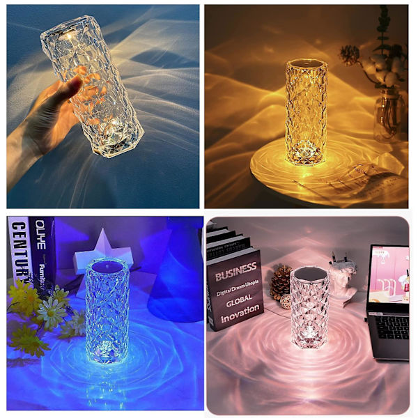 Crystal Diamond USB Charging Touch Lamp