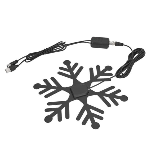 Snefnugformet HD Indendørs TV Antenne DTB ATSCISDB T Sort