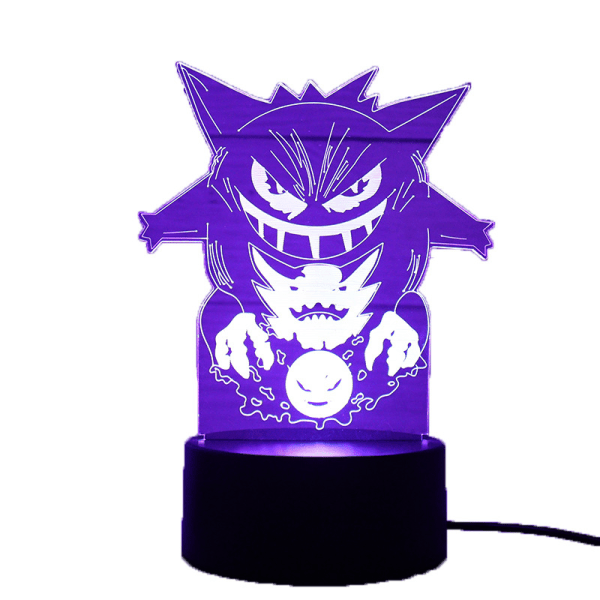 3D nattljus Sonic USB -presentljus Färgglad atmosfärsljus Crack: Colorful Controller 1