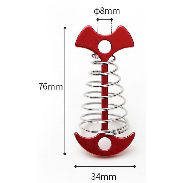 Ultralätt tunga aluminiumlegering tältpinnar