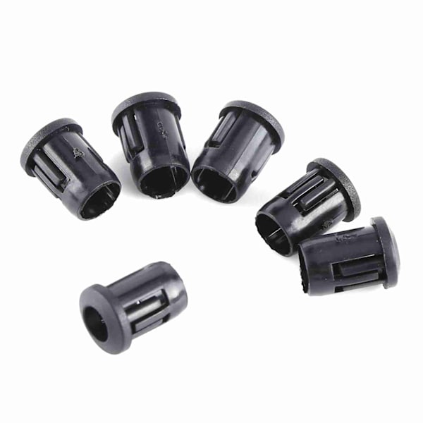 5mm LED Sokkelklips - 50 Pak Sort Nylon Diodeholder Bezelmontering til Nem Installation