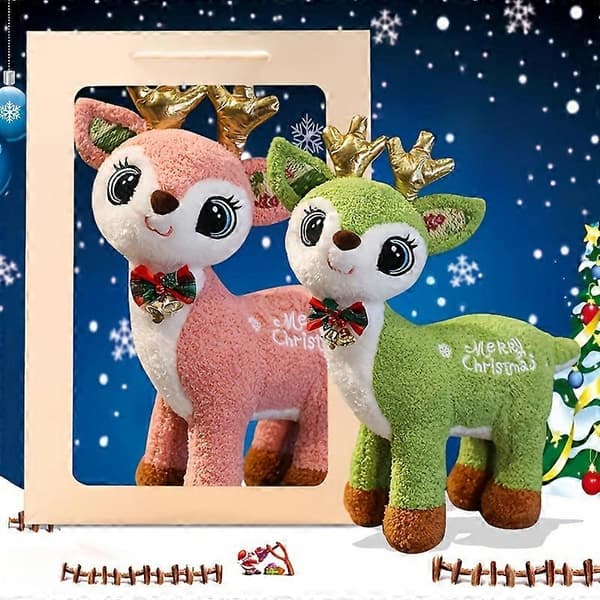 Julälgdocka plyschleksak Liten ren docka Julaftons trasdocka Julklapp pink