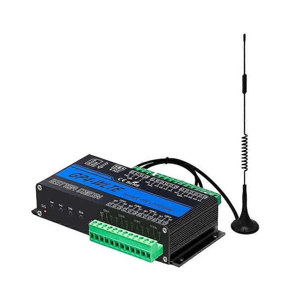 GP4-WLTE Smart 4G Global GSM SMS APP Controller RS485 WEB Control 4 CH 4-20Ma Analog Inputs 10A Relay Outputs, EU-stik
