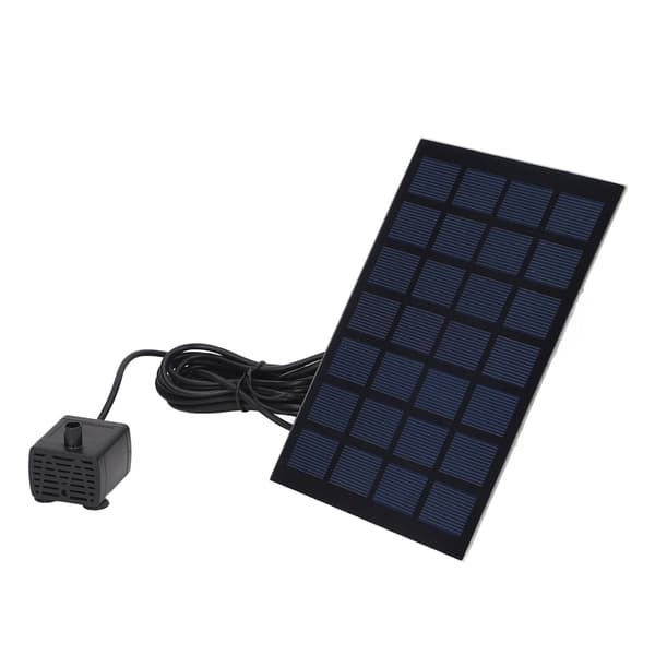 [DT]Solar Springvandspumpe Direkte Drev 6 Dyser Lavt Strømforbrug Solcelle Flydende Springvand til Have 7V