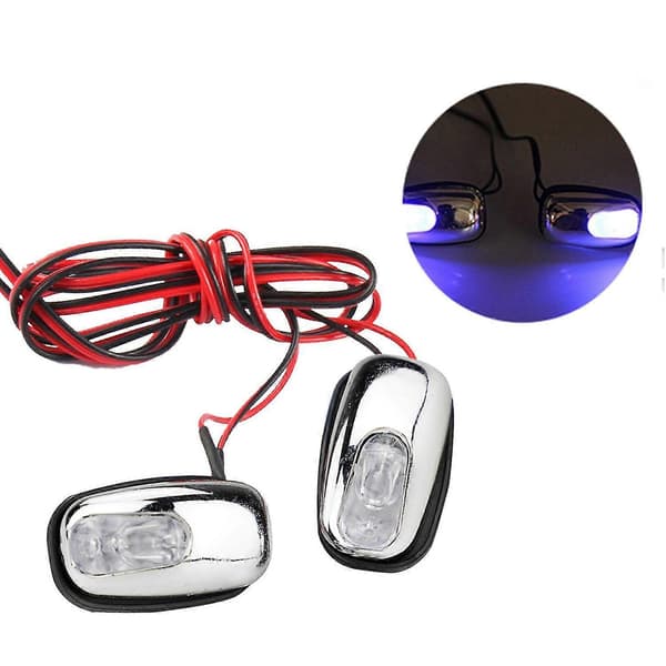 【DENGTU】1 par bil LED-lys frontrute vindusspylerdyse viskerlampe Blue