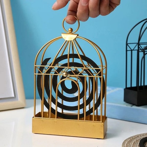 Retro järnmyggspiralhållare Gold