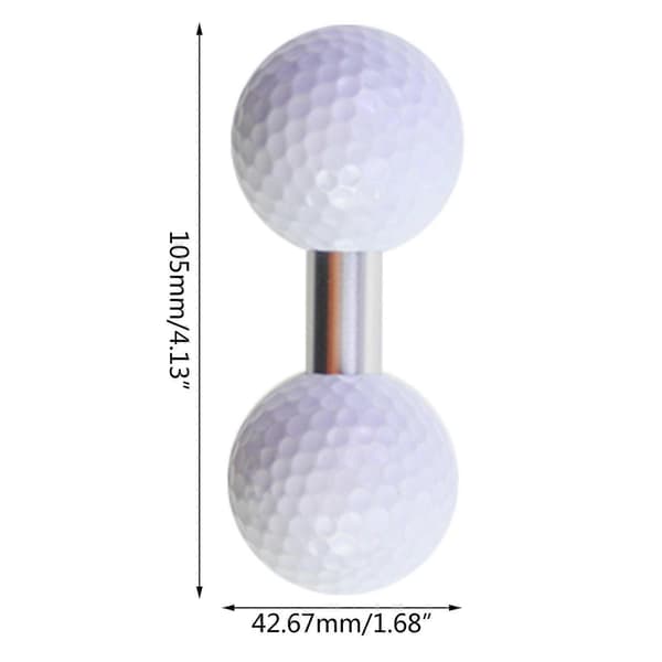 Puttingtræner med dobbelt puttingtræningsbold Golftræningsbold til puttingbalance Multicolor