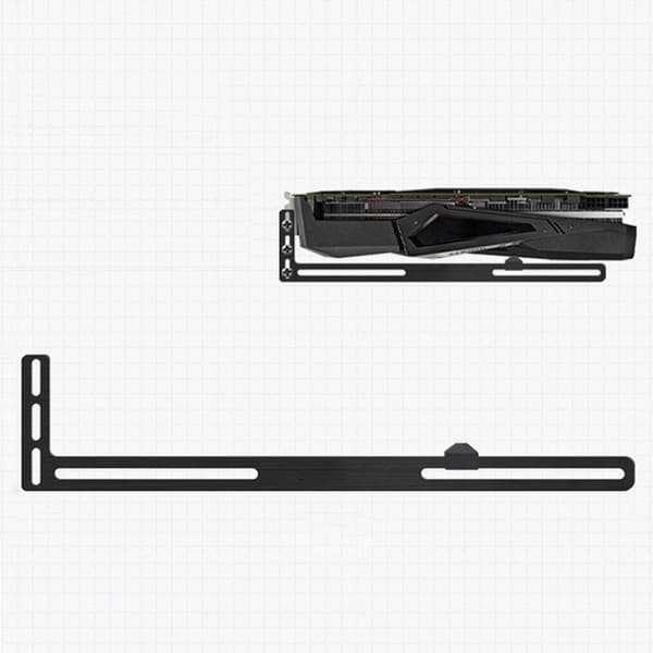 GPU-tukikiinnike näytönohjaimen tuki GPU-tuki videokortin pidikekiinnike Black 0.08