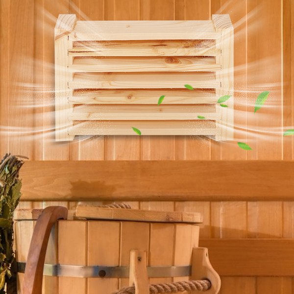 Ventilasjonsgitterpanel for badstue med lameller - Viktig tilbehør til badstuen din