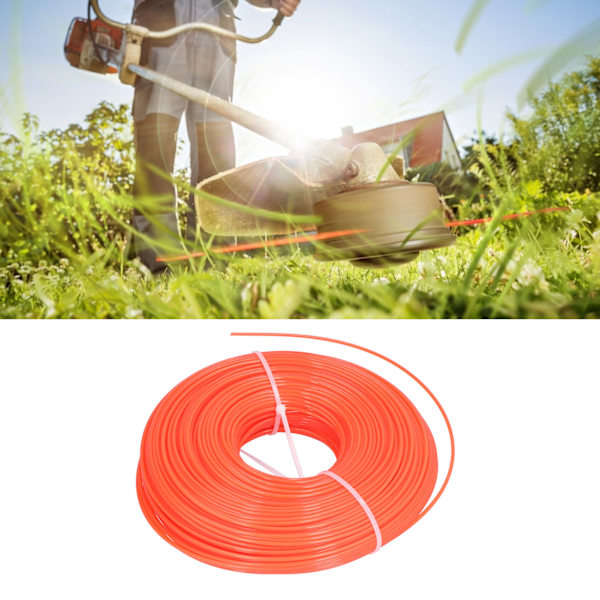 120m Erstatning 2.4mm Nylon Trimmertråd for Vedlikehold av Plen og Hage