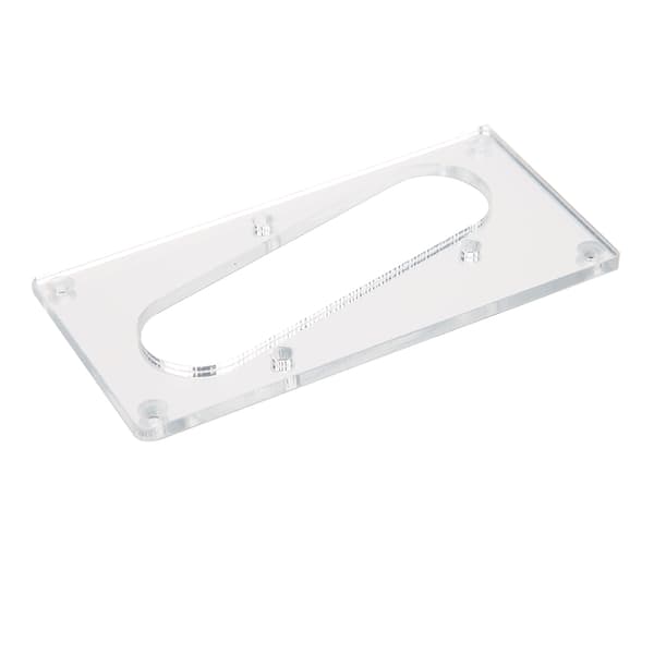 Akryl Single Coil Humbucker Pickup Ramme til Guitar Bas Sølv