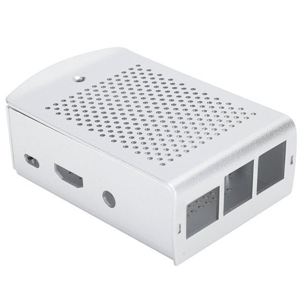 Raspberry Pi 3B 2B Kylande Skyddsfodral i Aluminiumlegering Silver