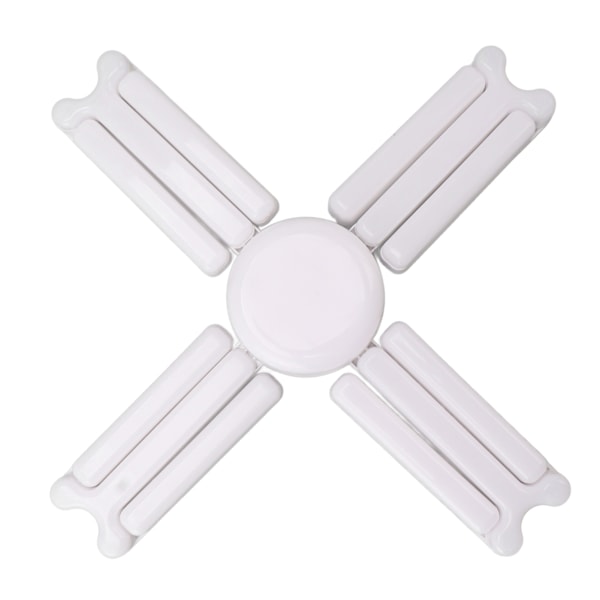 80W Deformerbar LED Garasje Taklampe Pære med 4 Blader, E27, Energieffektiv, 85-265V Hvit