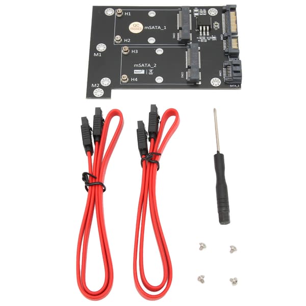 Dual MSATA SSD til SATA3 Adapterkort Høj Hastighed Konverter Computer Tilbehør