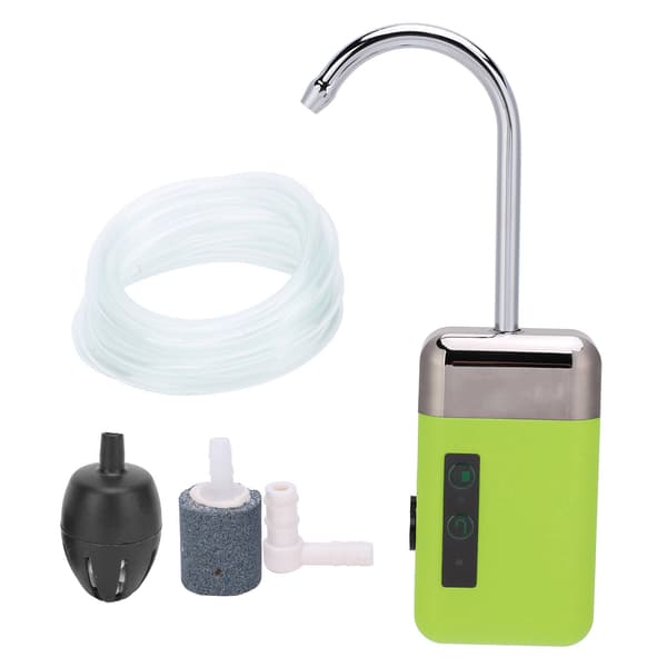 Oxygenpumpe med sensor, vandpumpning, 3 tilstande med LED-lys til fiskeri, håndvask 210