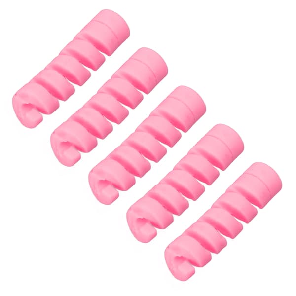 CANSUCC 5-pack Cykelramskydd Gummi Växel Bromskabelhölje Rosa
