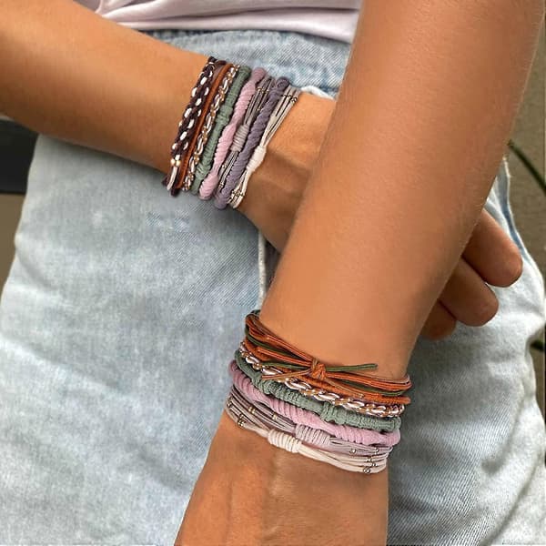 20 stk. Boho hårelastikker til kvinder, søde hårelastikarmbånd til tykt hår/hestehaler