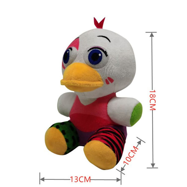Midnight Security Breach Plyschleksak tecknad docka White duck 18 cm