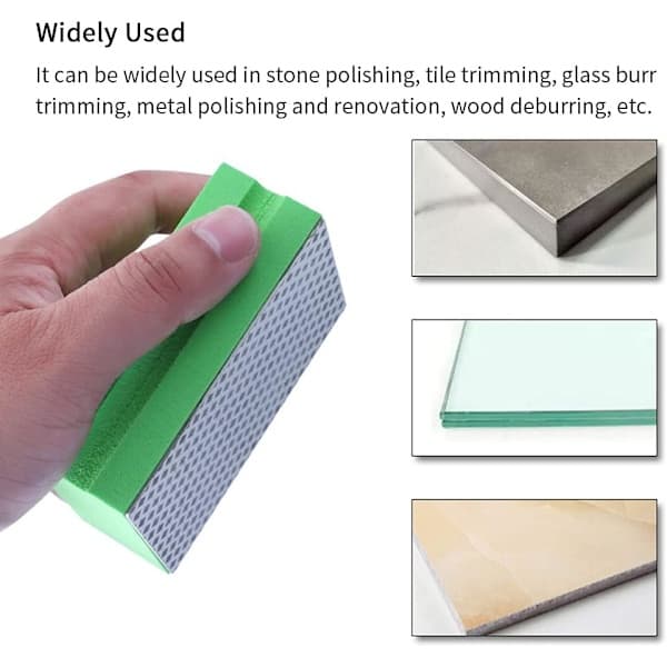 stk. diamantpoleringspuder til slibning af keramisk glas, slibeblok 60 100 200 400
