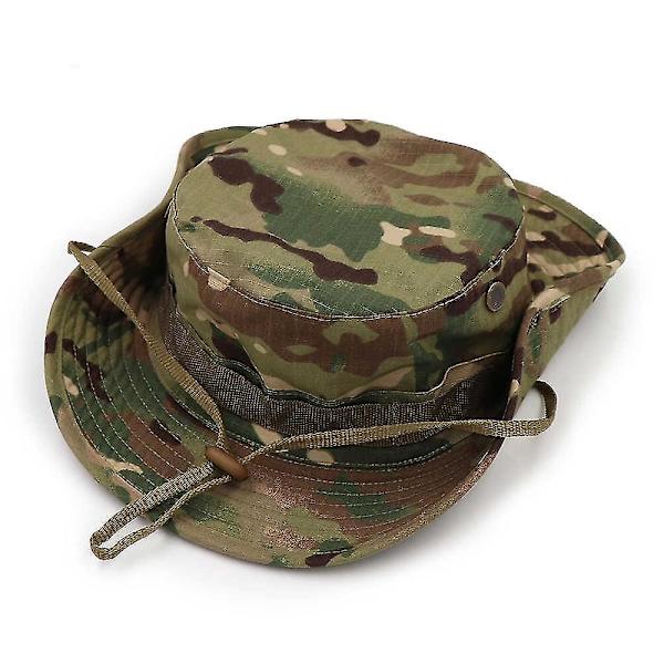 Hatt Jakt Fiske Utomhus Camouflage Cap Bred Brätte Militär