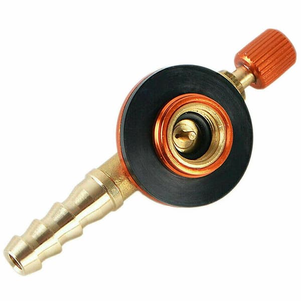 Camping Gasskomfyr Varmeventil Adapter Slangeregulator Propan Påfylling Bensintank