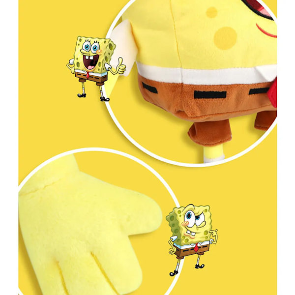 30cm Svampbob - trasdockor Supermjuka Stil D