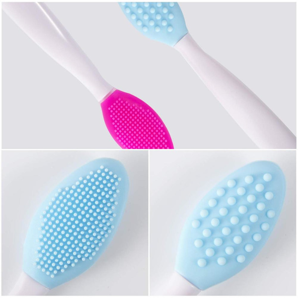 4-pack Nose Duplex Tool Lip Scrub Exfoliating Brush mix colors