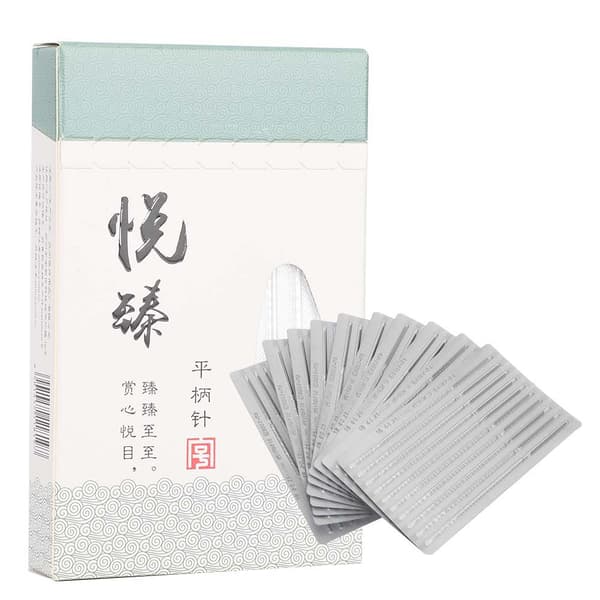 Engangs sterile akupunkturnåler 100 stk. eske 0,25 x 25 mm rustfritt stål