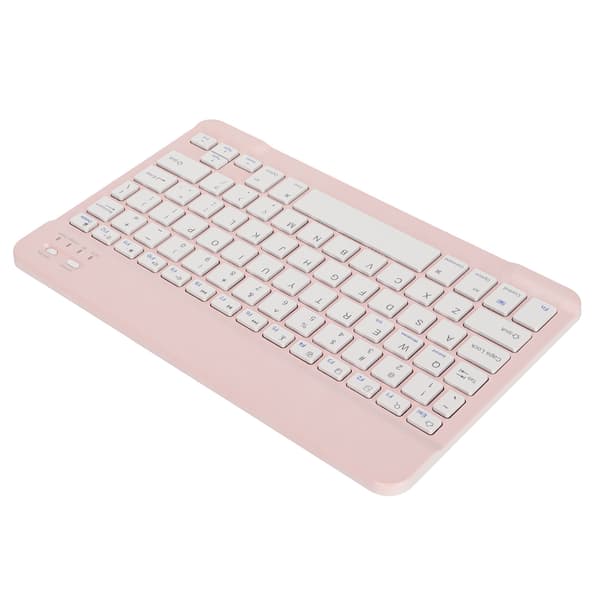 Mini trådløst tastatur til PC Pink Bærbar Stabil forbindelse Lang batterilevetid Låseskærmsfunktion